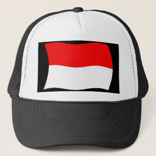 Indonesischer Flaggenhut Truckerkappe