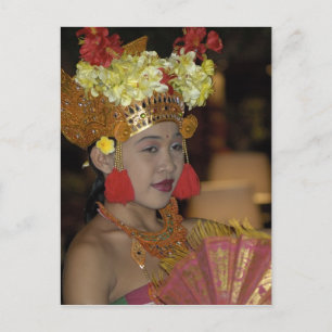 indonesischer Tänzer Postkarte