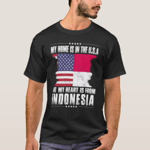 Indonesisches amerikanisches Patriot Grown Proud Z T-Shirt