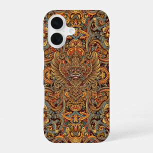 Indonesisches einheimisches Hindu-Kunstdesign iPhone 16 Hülle