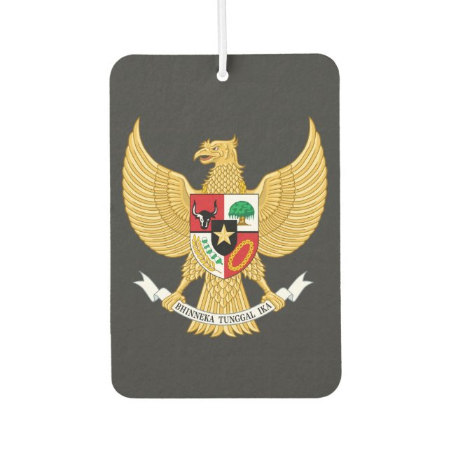 Indonesisches Nationalemblem Polo-Shirt Autolufterfrischer (Vorderseite)