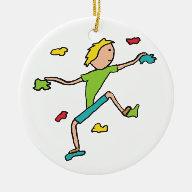 Indoor Climbing Keramik Ornament (Vorne)