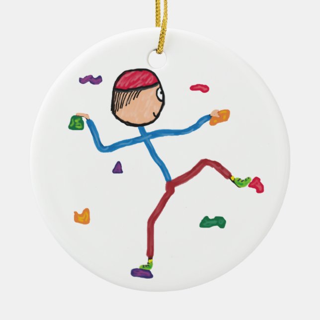 Indoor Climbing Keramik Ornament (Vorne)