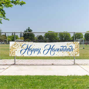 Indoor Custom Banner Happy Hanukkah