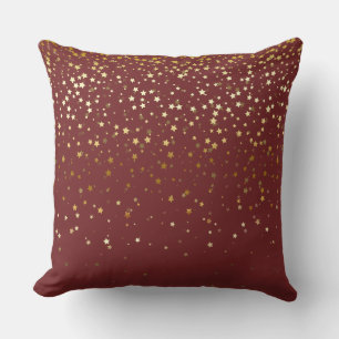 Indoor Petite Golden Stars Quadratisches Kissen-Bu Kissen