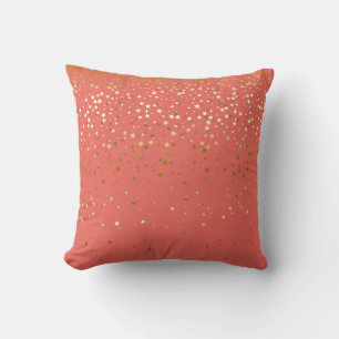 Indoor Petite Golden Stars Quadratisches Kissen-La Kissen