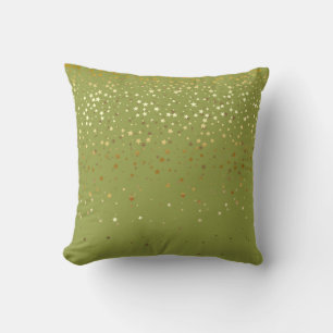 Indoor Petite Golden Stars Quadratisches Kissen-Ol Kissen