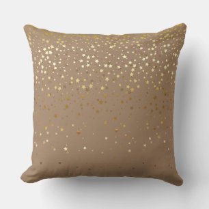 Indoor Petite Golden Stars Quadratisches Kissen-Ta Kissen