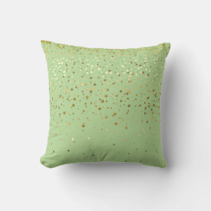 Indoor Petite Golden Stars Square Kissen Apple