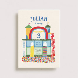 Indoor Playground Kindergeburtstag Party Einladung