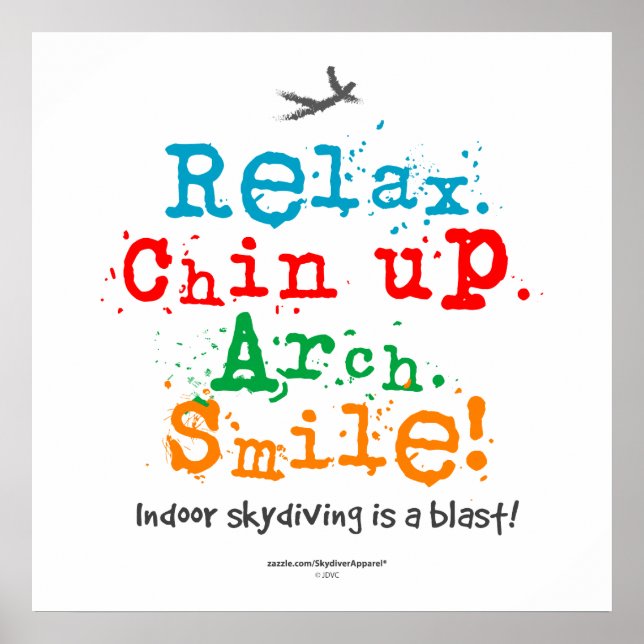 Indoor Skydiving ist ein Blast! Poster (Vorne)