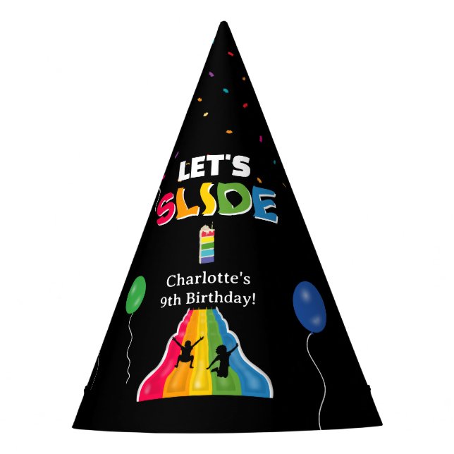 Indoor Slide Park Kids Playground Birthday Party Partyhütchen (Vorderseite)