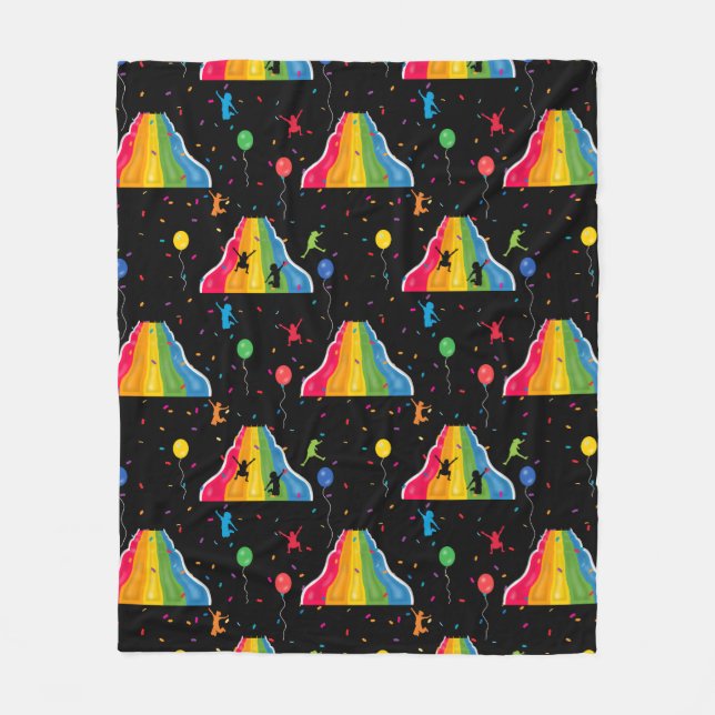 Indoor Slide Park Kids Playground  Fleecedecke (Vorderseite)