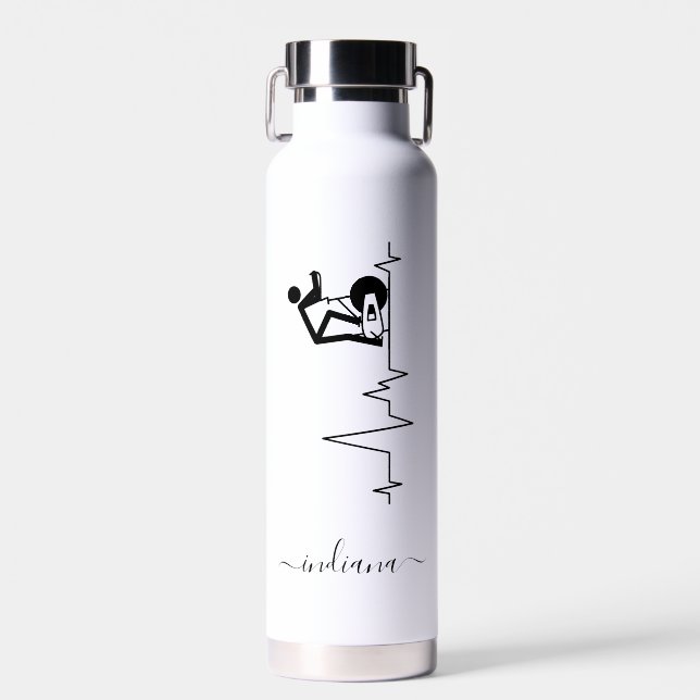Indoor Spinning Cycle Heartbeat Biker Trinkflasche (Vorne)