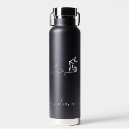 Indoor Spinning Cycle Heartbeat Monogramm Trinkflasche