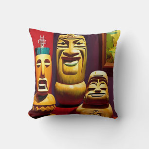 Indoor Tiki Life Ken Gage Kunst Kissen