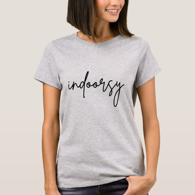 Indoorsy Introvert T-Shirt (Vorderseite)