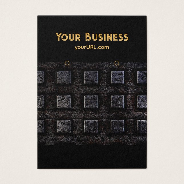 Industrial Black 2 Earring Holder Display Cards (Vorderseite)