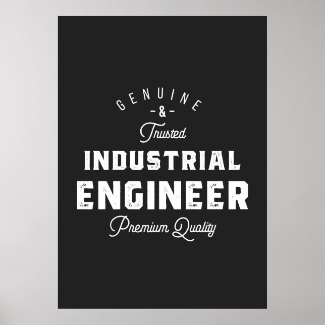Industrial engineer, cool, engineer, engineering, poster (Vorne)