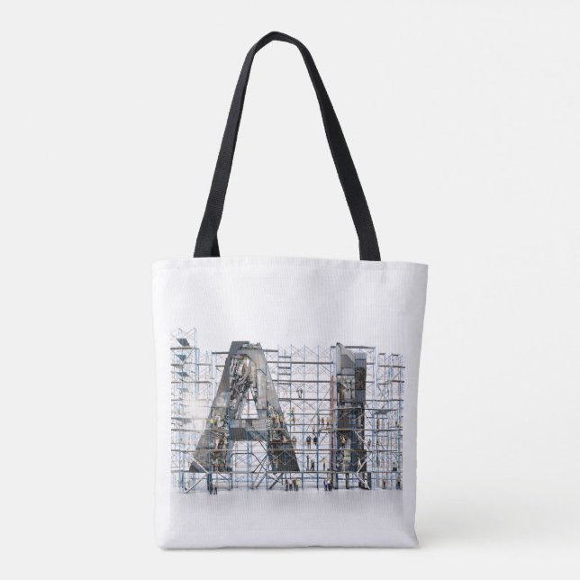 Industrial Letterform – AI Tasche (Rückseite)