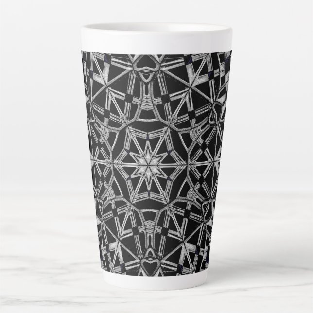 Industrial Mandala Milchtasse (Vorderseite)