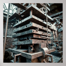 Industrial Sculpture: Layered Perspective of Clock