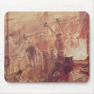 Industrie auf dem Tyne: Eisen und Kohle (w/c) Mousepad