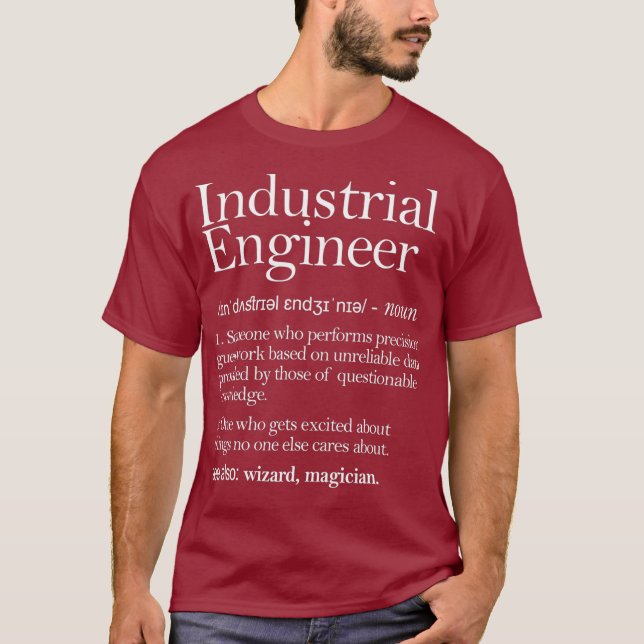 Industrie-Ingenieur-Definition-Bekleidungsindustri T-Shirt (Vorderseite)
