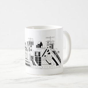Industrie-Metallurgie-Kombinat-Silhouette Kaffeetasse