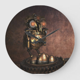 Industrie-Steamschüssel und Eier Große Wanduhr