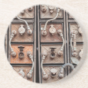 Industrieanlagen in einem stillgelegten Bergwerk i Sandstein Untersetzer