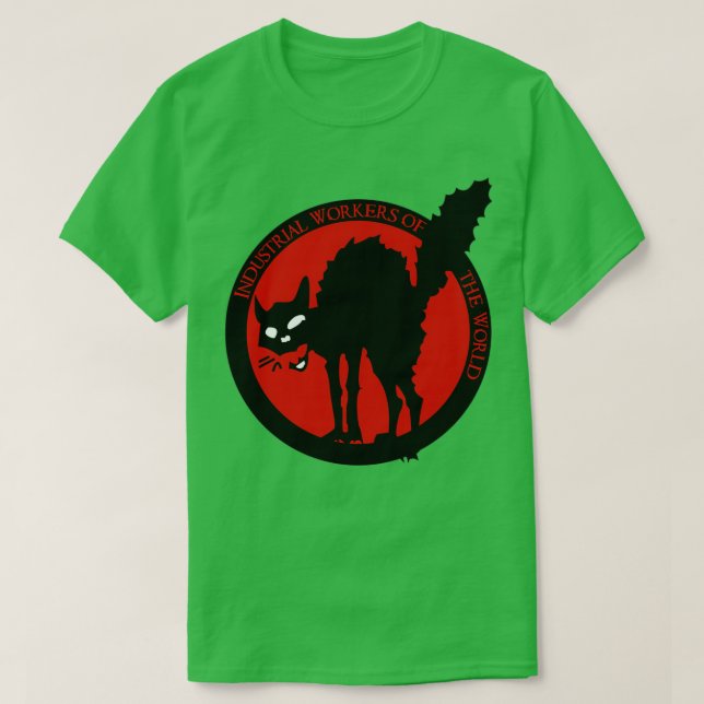 Industriearbeiter der Welt sabo tabby T-Shirt (Design vorne)