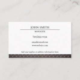 Industriefahrzeug Visitenkarte