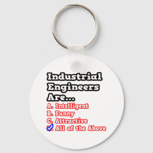Industrieingenieur Quiz...Joke Schlüsselanhänger