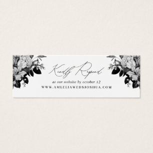 Industriell-chic florale Hochzeitswebsite RSVP Wei