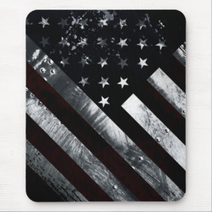 Industrielle amerikanische Flagge Mousepad