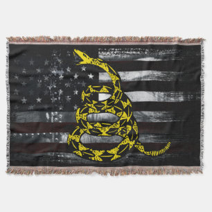 Industrielle amerikanische Flagge und Schlangenuhr Decke