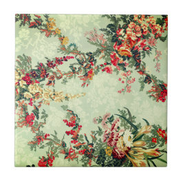 Industrielle Blumenkunst des 19. Jahrhunderts   Fliese