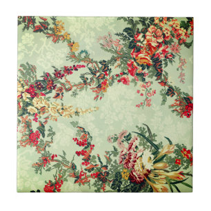 Industrielle Blumenkunst des 19. Jahrhunderts   Fliese