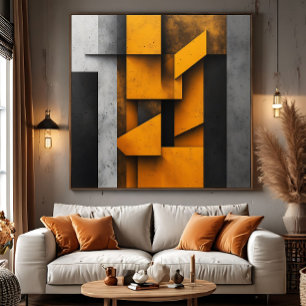 Industrielle geometrische Kunst Poster