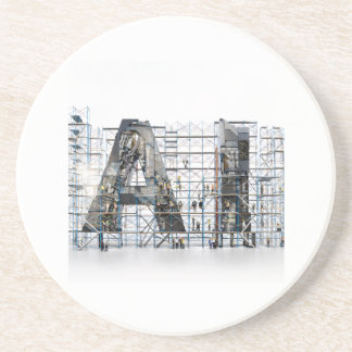 Industrielle Letternarchitektur Kunst Getränkeuntersetzer