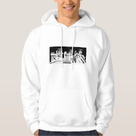 Industrielle Metallurgiekombination Silhouette Män Hoodie