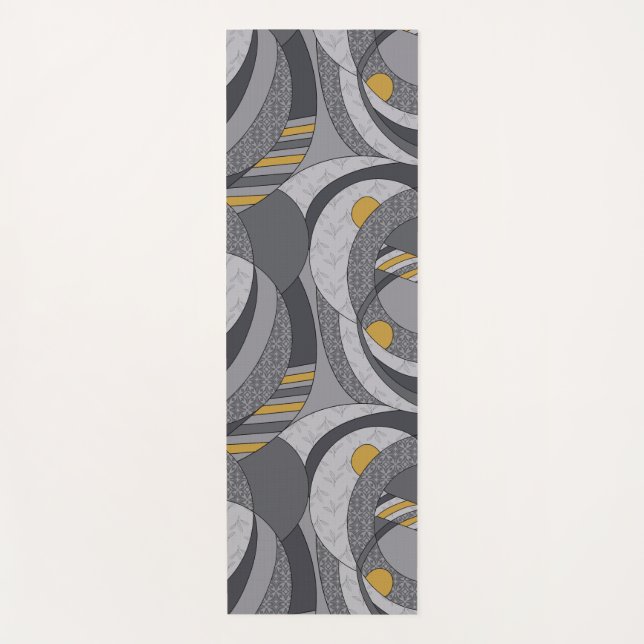 Industrielle Spiralen - Abstrakte, grunge-Inspirie Yogamatte (Vorderseite)