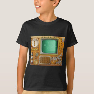 Industrieller Steampunk Multimedia-Spieler T-Shirt