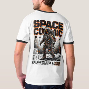 Industrielles Astronauten-Vektor-Art T-Shirt-Print T-Shirt