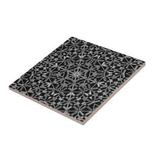 Industrielles Mandala Fliese