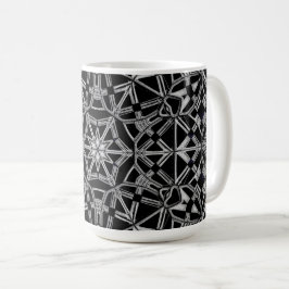 Industrielles Mandala Kaffeetasse