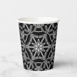 Industrielles Mandala Pappbecher