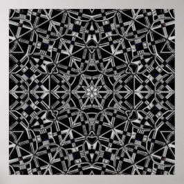 Industrielles Mandala Poster