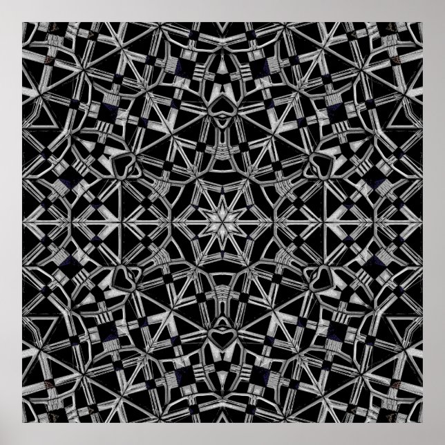 Industrielles Mandala  Poster (Vorne)